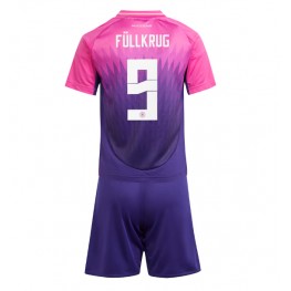 Duitsland Niclas Fullkrug #9 Uit tenue Kids EK 2024 Korte Mouw (+ Korte broeken)
